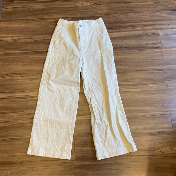 Oak + Fort Cream Pants - S - Picture 1 of 5